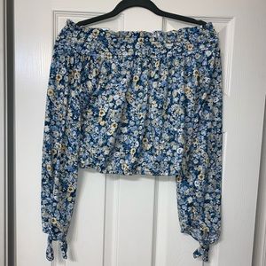 Floral off the Shoulder Crop Top